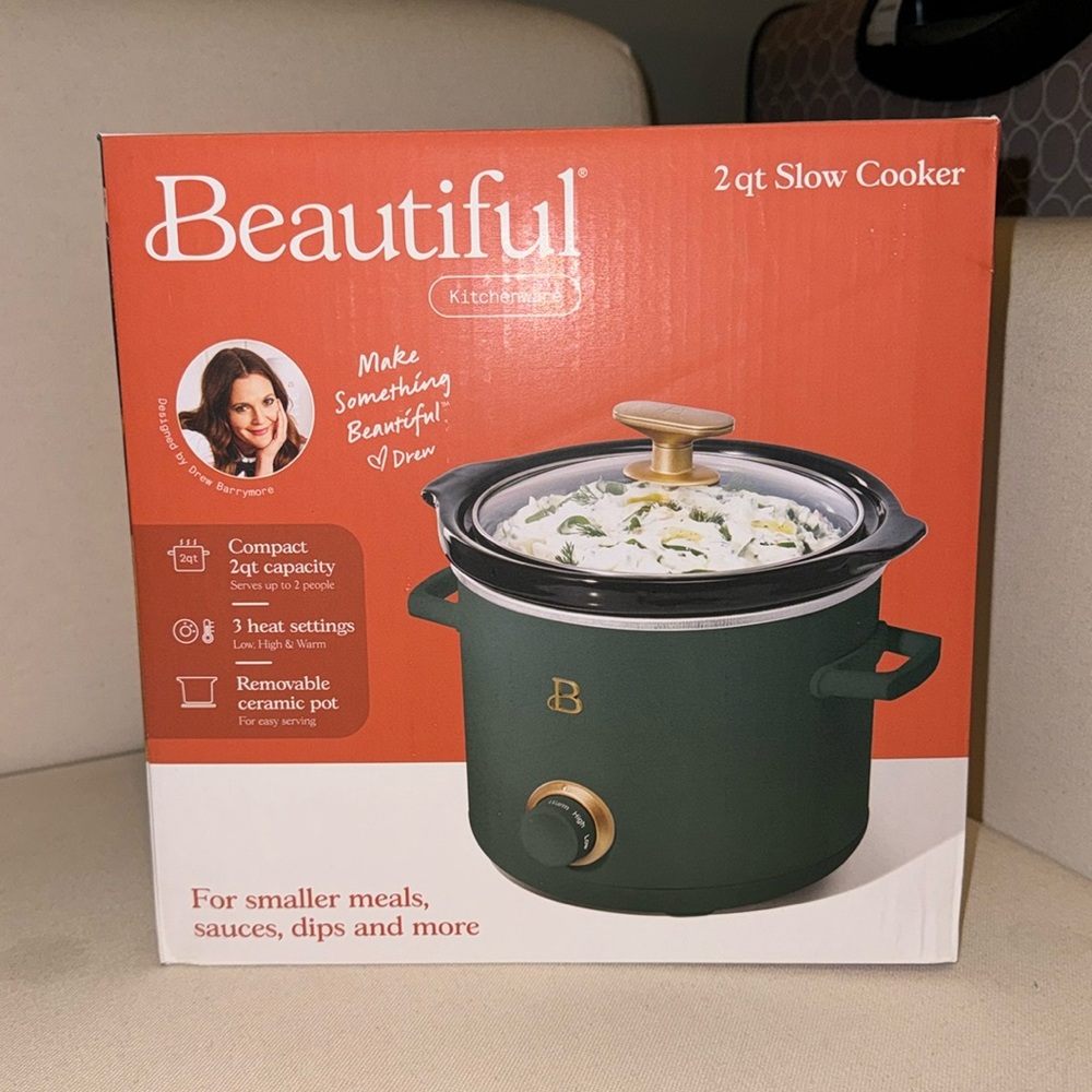 Beautiful by Drew Barrymore 2 Quart Slow Cooker